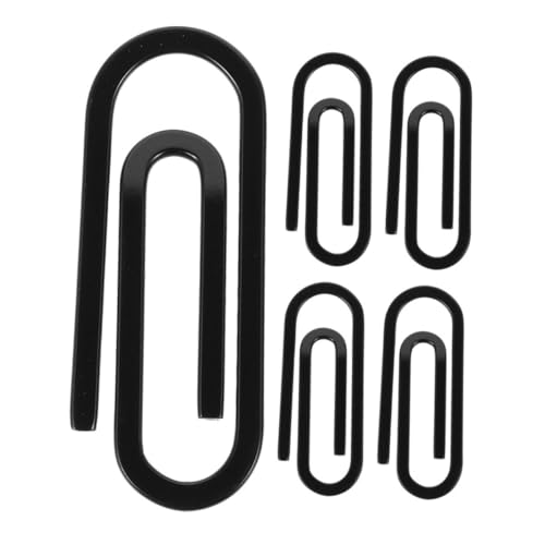 minkissy 5 Stück Teiliges Metall Geldklammern aus Edelstahl Schlanker Minimalistischer Kartenhalter für Herren Kompakter Geldschein Kreditkartenclip Schwarz Fronttaschentauglich von minkissy