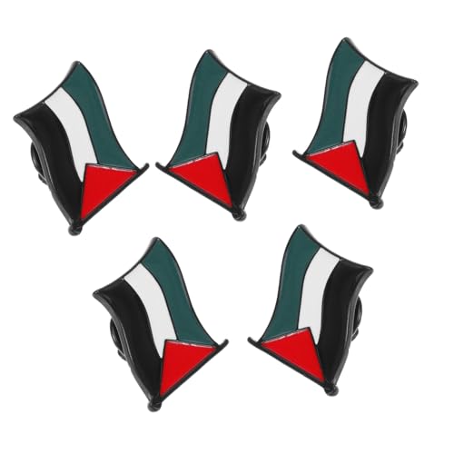 minkissy 5 Stück Teiliges Palästina Anstecknadel Set aus Zinklegierung Modische Metallbroschen für Kleidung Taschen und Accessoires Leicht und Komfortabel für Feiern und von minkissy