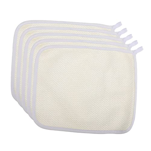 minkissy 5 Stück Teiliges Peeling Badetuch aus Strapazierfähigem Nylon Langes Tragbares Körperschrubber Handtuch für Rücken Nacken und Schultern Effektive Porenreinigung Einfach zu von minkissy