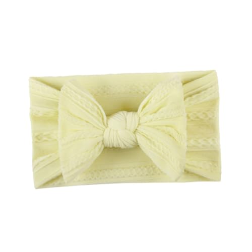 minkissy 5 Stück Teiliges Stirnband aus Weichem Nylon mit Schleifen Design Atmungsaktive Kopfbedeckung für Neugeborene und Kleinkinder in Weiß Beige Rosa Hellgrün und Hautfreundlich und von minkissy