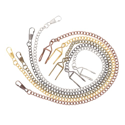 minkissy 5 Stück Teiliges Uhrenkette für Herren Robuste Taschenuhr Ersatzkette Vielseitige Jeans und Weste Kette Modisches Accessoire für Klassische und Moderne Outfits Einfache von minkissy