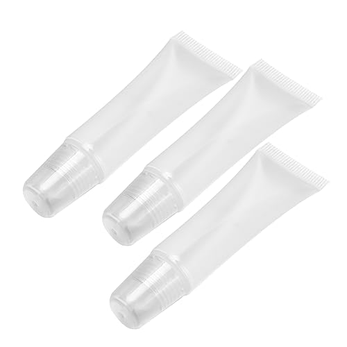 minkissy 50 Stück 10ml Leere Nachfüllbare Lippenbalsamtuben Quetschbare Make Up Behälter für Lip Gloss und Körperlotion Auslaufsicher und Wiederverwendbar Probenverpackung für Kosmetik von minkissy