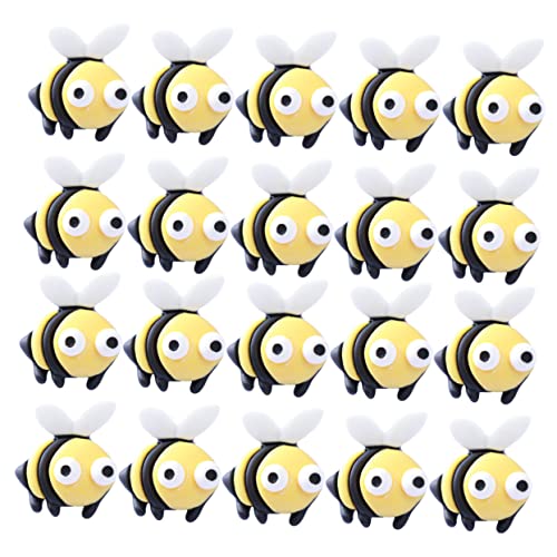 minkissy 50 Stück Bienen-bastelzubehör Aus Kunstharz Handgefertigte Bienen-kopfbedeckungen Für Kinder Bezaubernde Bienen-dekoration Für Partys Wohndekor-accessoires von minkissy