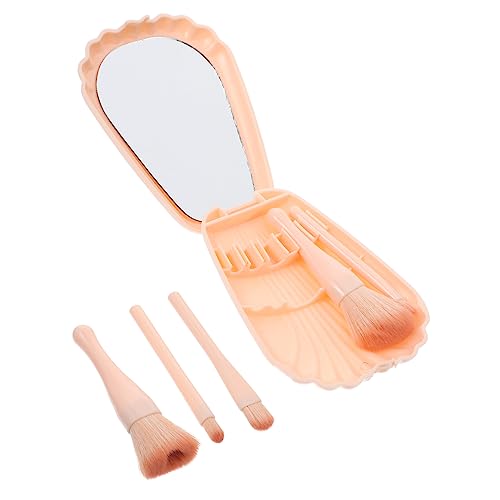 minkissy 5stücke Tragbare Make-up Pinsel Set Mit Etui Für Frauen Up-pinsel-set Mit Flachpinsel Für Reisen Kosmetikpinsel Für von minkissy