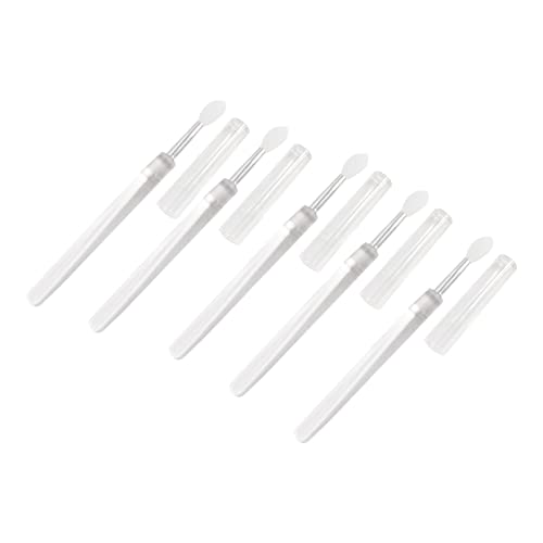 minkissy 5stücke Silikon Lippenpinsel Transparente Augen-make-up Applikatoren Für Lippen Und Lidschatten Hautfreundliche Kosmetikwerkzeuge Für Damen Für Anfänger Und Makeup-liebhaber von minkissy