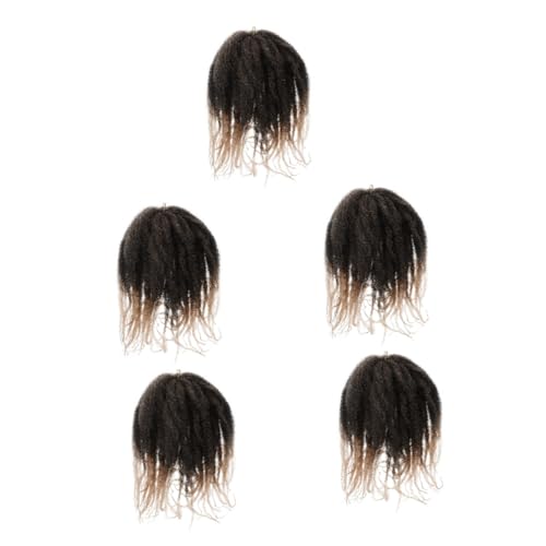 minkissy 5St Raupe Dreadlocks Perücke gästekarten hochzeit haarreif hochzeit braut lockige Perücke Häkelnadeln Perücke zum Flechten von Haaren dreht Haare flechten verlängern große Raupe von minkissy