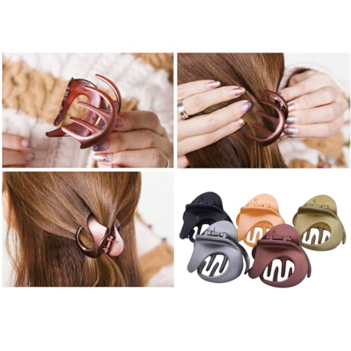 minkissy Haarklammern Für Damen 5 Stück Große Größe Nicht Unregelmäßige Haarklammern Aus Acryl Nicht Für Die Schönheitsroutine Unter Der Dusche Zufällige Farbe von minkissy