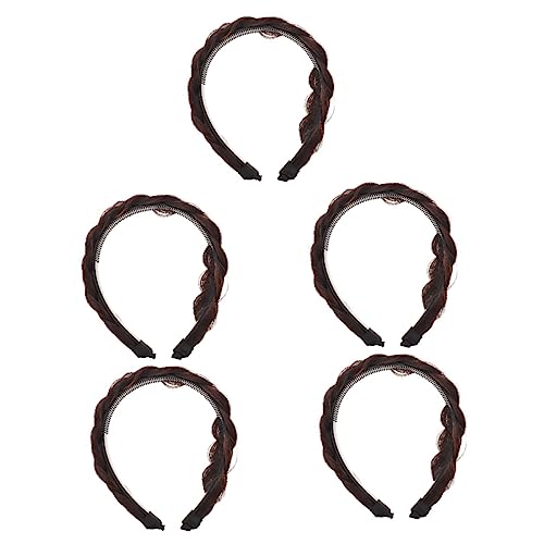 minkissy 5pcs Braid Headband Hair Barrettes for Girls Hair Accessory for Women Hair Clips for Braids Chunky Braided Headband Hair Braited Headband Hair Barrettes for Women Hair Accessories von minkissy