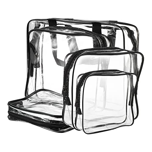 minkissy 5pcs Cosmetic Bag Organizer Bags for Travel Toiletry Organizer Clear Toiletry Bags Zipper Toiletry Bag Iriscent Cosmetic Bag Travel Makeup Organizer Women Makeup Bags, Schwarz , von minkissy