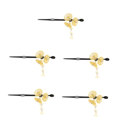 minkissy 5pcs Hairpin girls barrettes for hair chinese hair accessories hair claw clips for girls chopsticks for hair accessories hanfu hair chopsticks Tassel Hair Pin acrylic vintage Japan von minkissy