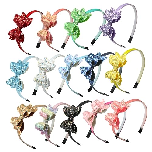 minkissy 5pcs Mädchen Stirnband Stirnbänder für Mädchen Stirnband für Mädchen Scrunchies für Mädchen Schöne Kopfschmuck Kinder Stirnband Kid Headwear Haar Kind Glitzer von minkissy