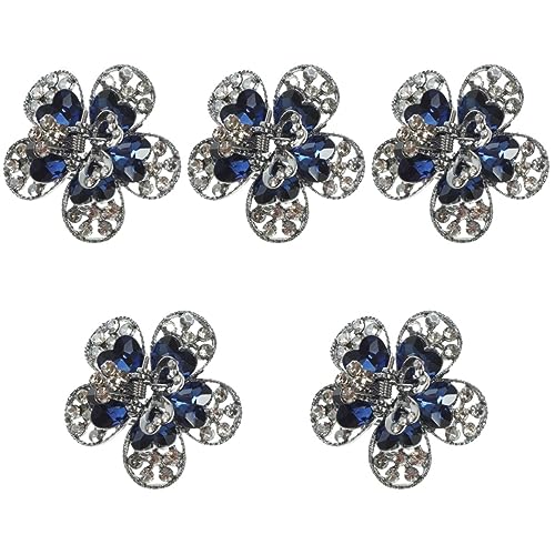 minkissy 5st Haarnadel Bling Haarspangen Vintage-haarspangen Krallenclip Aus Strass Haarspangen Für Kleine Mädchen Mini-krallenclip Haarschmuck Metall Strasssteine Damen Kleine Blumen von minkissy