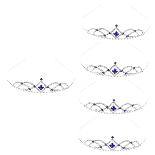 minkissy Krone Kamm 5st Krone Stirnband Strass-tiara Strass-kopfschmuck Kronen Hochzeitskopfschmuck Für Die Braut Kinderkrone Tiara Für Frauen Strass-krone Hochzeit Braut Strassdekor Damen Legierung von minkissy