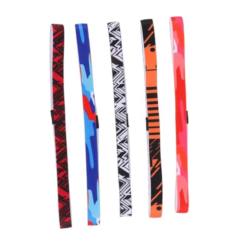 minkissy Workout-stirnbänder 5 Stück Elastische Haarbänder Für Damen – Schweißabsorbierendes Yoga-fitness-workout-stirnband von minkissy