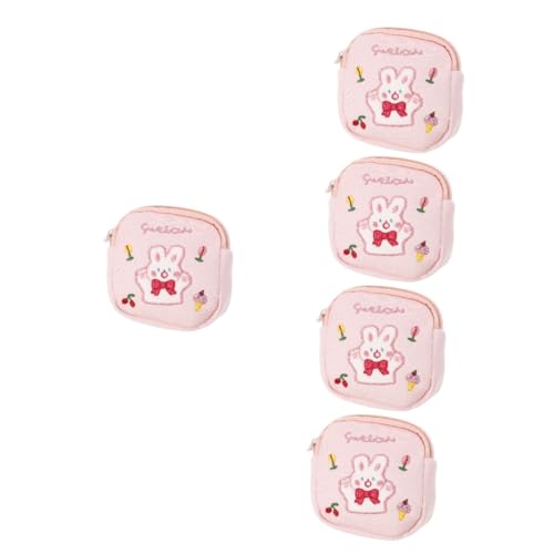 minkissy 5st Tante's Handtuch-Aufbewahrungstasche Beutel Für Haushaltsbedarf Periodentasche Im Freien -aufbewahrungsbeutel Reisen Portemonnaie Wechseln Taschen Baumwolle Rosa von minkissy