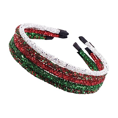 minkissy 5 Stücke Haar Glitter Stirnband Für Frauen Mädchen Weihnachten Haar Zubehör Weihnachten Stirnbänder Für Karneval Party von minkissy