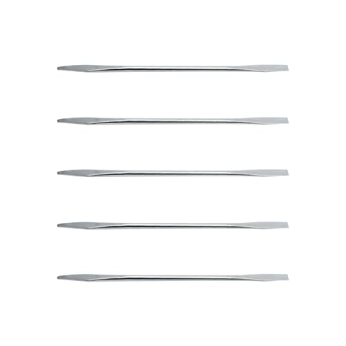 minkissy 5stücke Make-up-löffel Kosmetikstift Hautpflegemischwerkzeug Kompakt Und Tragbar Zum Mischen Und Auftragen Von Creme Und Lotion Silber von minkissy