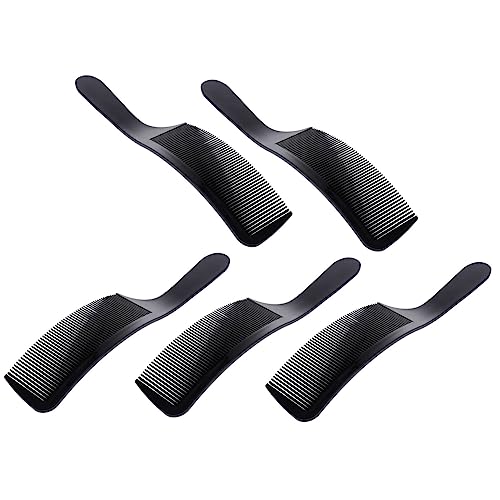 minkissy Flacher Haarschnittkamm 5 Stück Ergonomisch Gebogen Antistatisch Für Salon Und Zuhause Friseurkamm Für Männer Und Frauen Einfaches Styling von minkissy