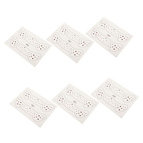 minkissy 6blätter Temporäre Gesicht Tattoos Aufkleber Schönheit Make-up Tattoos Sicher Und Einfach Aufkleber Für Partys Und Cosplay von minkissy