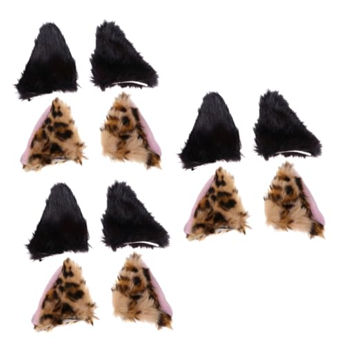 minkissy 6 Paare Fuchs Ohr Haarspange Fuchs Ohrclips Halloween Fuchsohren Haarspangen Frauen Haarnadeln Katzenohren Haare Haarspangen Für Katzenohren Flanell Kopfbedeckung Cosplay Kind von minkissy