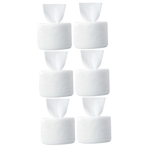 minkissy 6 Rollen Handtücher Einweg Weiß Gesichtstuch von minkissy
