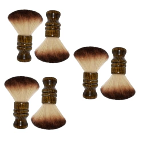 6 STÜCKE gesichtsreiniger pinsel make-up pinsel herren haarbürste haarschneiden kits friseur staubwedel haarschnitt reinigungsbürste waschmittel haarbürste staubsammler bambus von minkissy