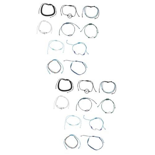 minkissy 6 Sätze Bohemian Fußkettchen Teiliges Handgewebtes Armbandset für Frauen Schmuckstücke für Strand Sommerlooks von minkissy