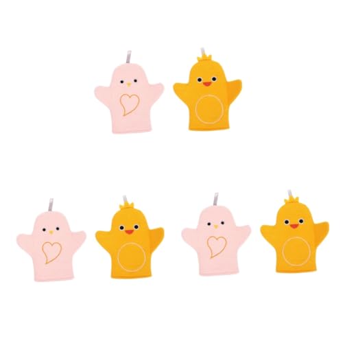 minkissy 6 Stk Cartoon-badehandschuhe Peeling-mesh-bürste Body Scrubber-ball Badehandschuhe Waschlappen -badeschwamm Babywerkzeuge Fäustlinge Pflanzenfasern Kind Ein Bad Nehmen Handtuch von minkissy