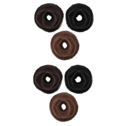 minkissy 6 Stk Haartrockner Haar-donut-brötchen Brotmaschine Brot Haarknotenhalter Donut-haarperücke Toupet Für Frauen Haargummis Zur Haarverlängerung Plastik Mädchen Damen Verlängern von minkissy