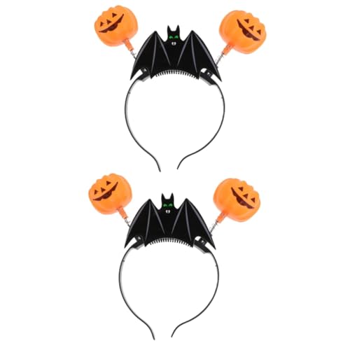 minkissy 6 Stk Leichtes Stirnband Haargummis Für Kinder Leuchtendes Stirnband Kürbis-stirnbänder Vlies Halloween-stirnbänder Haargummis Für Mädchen Mädchenkostüme Schmücken Plastik Scheinen von minkissy