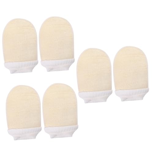 minkissy 6 Stk Luffa-handschuhe Duschreiniger Badehandschuh Handtuch Peeling-schwammpad Reinigungsschwämme Massagehandtücher Handschuhe Zum Reinigen Peeling-handschuhe Waschbecken Gesicht von minkissy