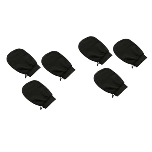 minkissy 2 Sets Handschuh Zum Entfernen Abgestorbener Haut Badehandschuhe Zum Peeling Weich Und Bequem Für Badetuch Duschtuch Verwendung 3 Stück X 2 von minkissy
