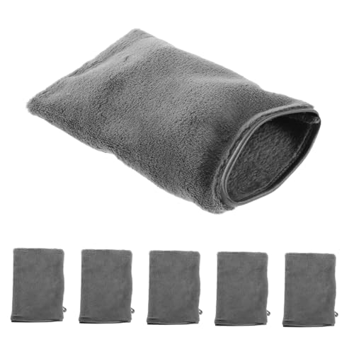 minkissy 6 Stück Badehandschuhe Badetücher Gesichtswaschhandschuh Gesichtshandtücher Zum Waschen Des Gesichts Wiederverwendbarer Badehandschuh Make-up-entferner-handschuh Grey Ballaststoff von minkissy
