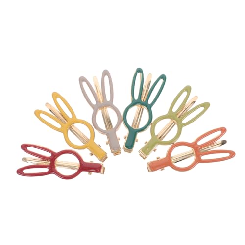 minkissy 6stücke Teiliges Niedlicher Kaninchen-haarspangen Für Mädchen Praktische Clips Für Verschiedene Frisuren Und Stilvolle Für Ostern Und Alltag von minkissy