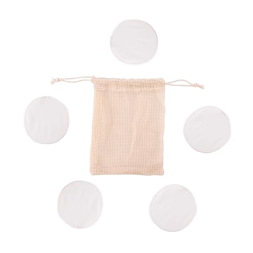 minkissy 6stücke Wiederverwendbare Abschminkpads Bambusfaser Mit Aufbewahrungstasche Waschbare Make-up Entferner Pads Set Für Sanfte Hautreinigung Und Pflege von minkissy