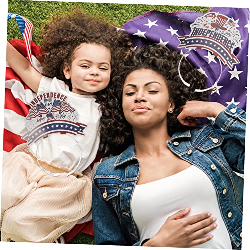 minkissy 6 Stück Teiliges Independence Day Haarband Komfortabler Haarschmuck mit Festlichem Design Geeignet für Erwachsene für Feiertags und Partydekoration von minkissy