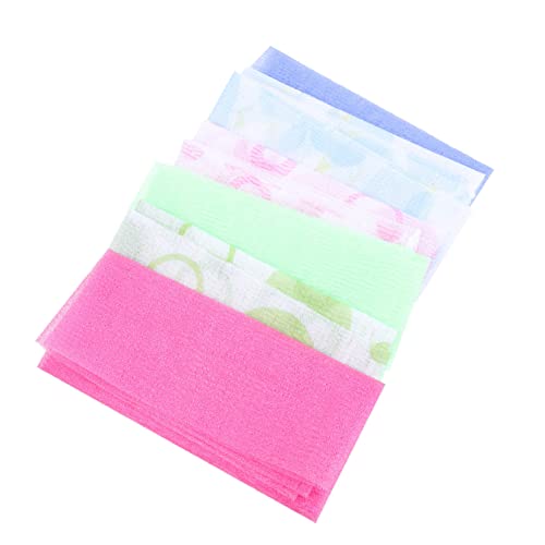 minkissy 6stücke Duschtücher Aus Hautverträglichem Material Langes Streifentuch Für Körperhaut Bequemes Badetuch Zum Peelen Und Massieren Geeignet Für Arme Beine Brust Rücken Praktische Bad von minkissy