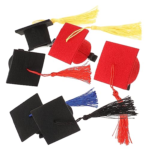 minkissy 6-teilige Haarspangen Für Die Abschlusskappe Mini-doktorandenkappe Kopfschmuck Für Frauen Schickes Abschlusshut-design Für Fotoshootings Der Abschlussfeier von minkissy