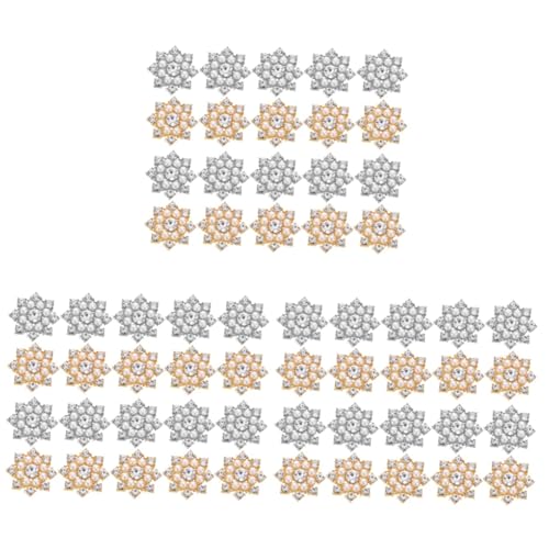 minkissy Haarschmuck 60 Stk Strassperlenblume Handy-Zubehör Schlüsselanhänger für Bastelarbeiten Strass-Anhänger en Haarnadel DIY-Deko-Patch Schneeflocken-Patch selber machen Blumen von minkissy