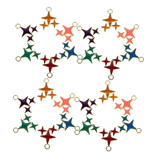 minkissy 60stücke Sternförmige Anhänger Aus Legierung Für Schmuckherstellung Diy-halsketten Armbänder Ohrringe Schlüsselanhänger Und Bastelprojekte von minkissy