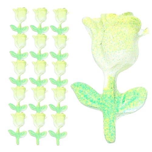 minkissy 60st Nägel Blumenjuwelen Edelsteine Für Acrylnägel Haargummi Organizer Aufhängen Tulpennagelzubehör Im Dunkeln Leuchtende Nagelanhänger Nailart-blumen Maniküre Harz 3d von minkissy