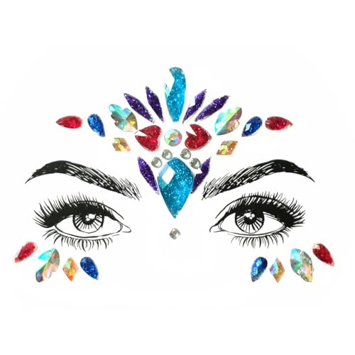 minkissy 6St Gesichtsaufkleber DIY face jewels schmuck Körperaufkleber stirn aufkleber Augen Juwelen Kristall-Aufkleber von minkissy