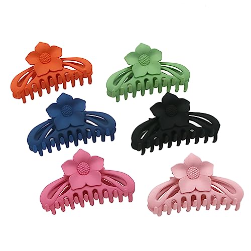 minkissy Pferdeschwanz-clips Mit Matter Textur 6er-pack Kiefer-clips Schlichtes Design Haar-accessoires Für Frauen Und Mädchen Zum Geburtstag von minkissy