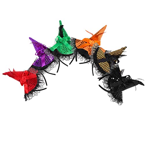minkissy 6St Hexenhut Stirnband Halloween-Blumenkopfschmuck Hexenzubehör Kinderkostüm Henne halloween haarspangen haarspange halloween Performance-Stirnband Halloween-Hexen-Stirnbänder Tuch minkissy 6St Hexenhut Stirnband Halloween-Blumenkopfschmuck Hexenzubehör Kinderkostüm Henne halloween haarspangen haarspange halloween Performance-Stirnband Halloween-Hexen-Stirnbänder Tuch von minkissy