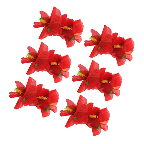 minkissy 6St Haarspangen für Frauen Blumen-Haarspangen hawaiianische Leis hawaiisch Haarklammer hawaiianische Haarspange Haarspange Mädchen Haarnadel Kleidung Blumenclip Urlaub von minkissy