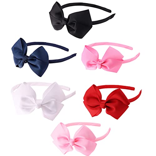 minkissy Haarschleifen-clips-set Für Mädchen 6-teilig Schleifen-haarbänder Kinder-haar-accessoires Zartes Schleifen-design von minkissy
