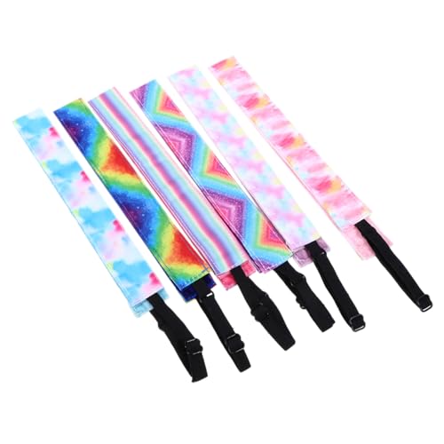 minkissy 6stücke Laufstirnband Für Frauen Rutschfeste Yoga-stirnbänder Einstellbare Sport-haarbänder Mit Kompression Für Training Wandern Und Reisen von minkissy