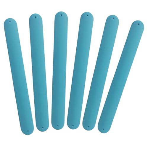 minkissy 6Stücke Slap Armbänder aus Silikon Kreative Party Armbänder für für Geburtstag Halloween und Weihnachten Hautfreundlich und Langlebig von minkissy