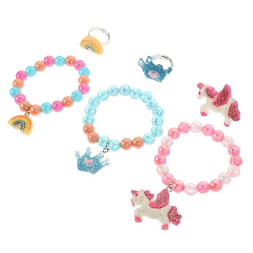 minkissy 6Stücke Teiliges DIY Armband für Cartoon Pearl Handgelenkkette Fingerringe für Geburtstagsfeiern Kreative Bastelprojekte minkissy 6Stücke Teiliges DIY Armband für Cartoon Pearl Handgelenkkette Fingerringe für Geburtstagsfeiern Kreative Bastelprojekte von minkissy