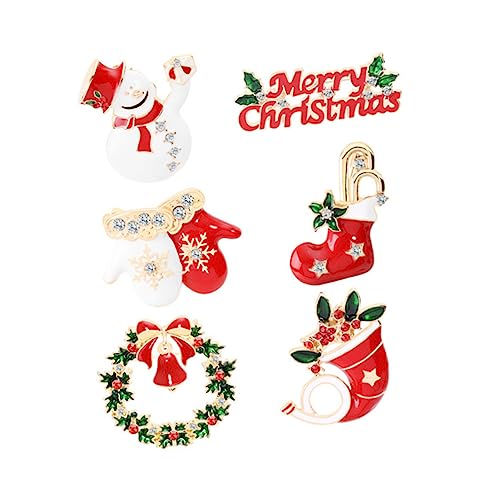 minkissy 6Stücke Weihnachts Cartoon Broschen Haarnadeln Pullover Brosche Halstuch Brust Pin Festliche Anstecker Für Partys minkissy 6Stücke Weihnachts Cartoon Broschen Haarnadeln Pullover Brosche Halstuch Brust Pin Festliche Anstecker Für Partys von minkissy